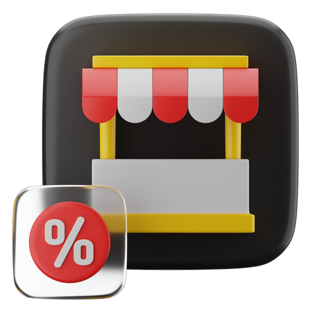 Mercado  3D Icon