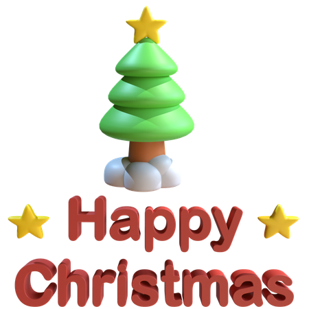 Merry Christmas  3D Icon