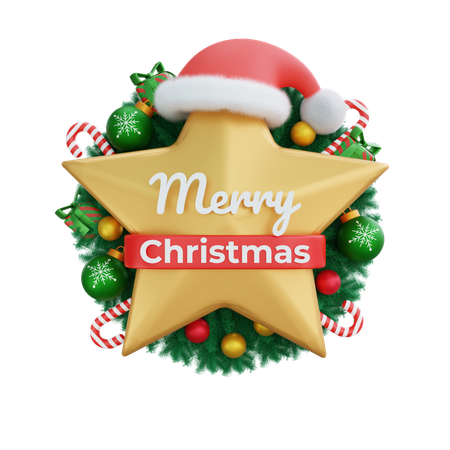 Merry Christmas  3D Icon