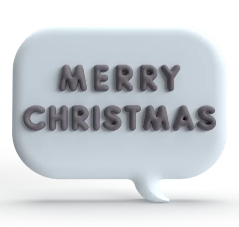 Merry Christmas  3D Icon