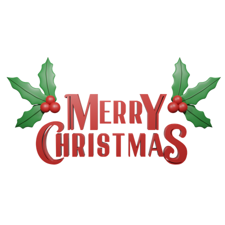 Merry Christmas  3D Icon