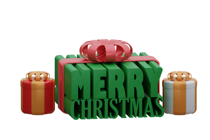 Merry Christmas  3D Icon