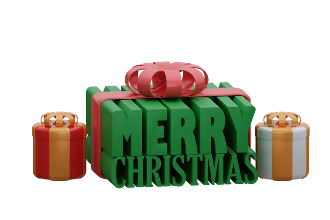 Merry Christmas  3D Icon