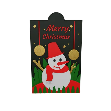 Merry Christmas  3D Sticker