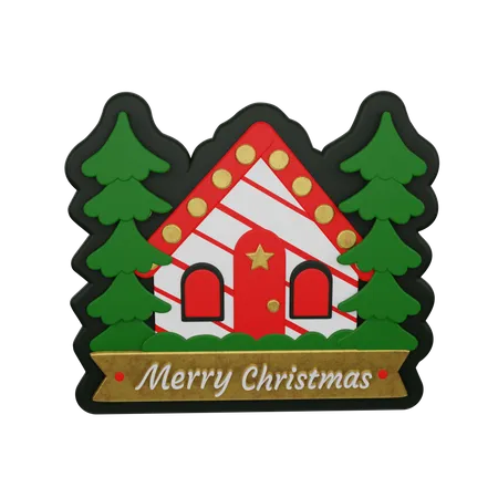 Merry Christmas  3D Sticker