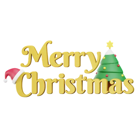 Merry Christmas  3D Icon