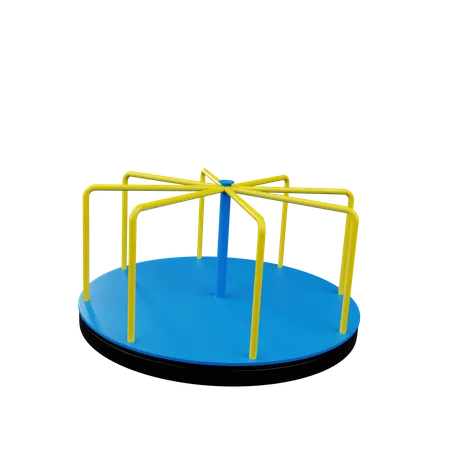 Merry Go Round  3D Illustration