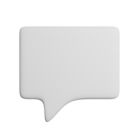 Message Bubble  3D Icon