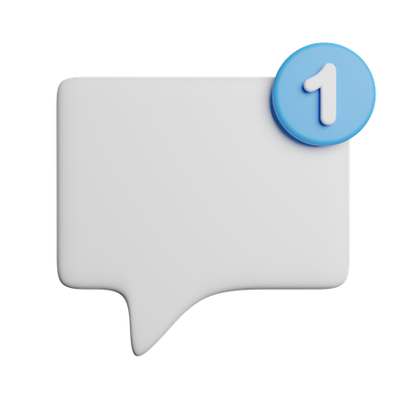 Message Notification  3D Icon