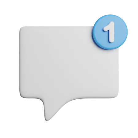 Message Notification  3D Icon