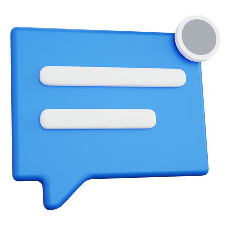 Message Notification  3D Icon