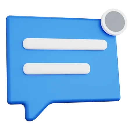 Message Notification  3D Icon