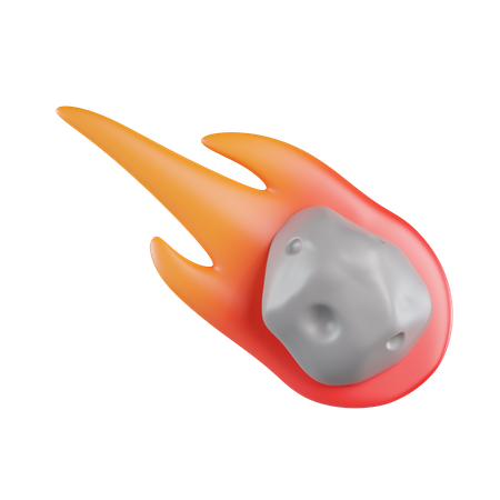 Meteorito cayendo  3D Icon