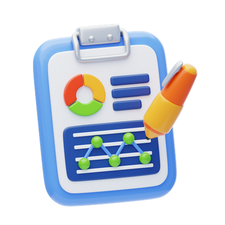 Metrics  3D Icon