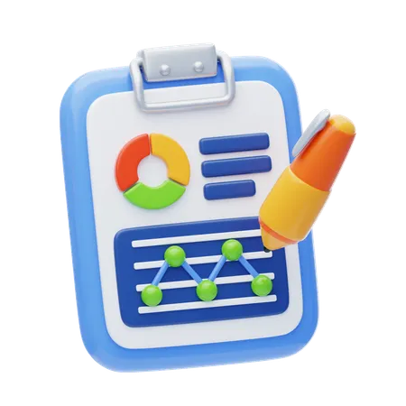 Metrics  3D Icon