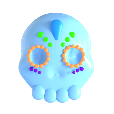 Mexican Skull  3D Icon