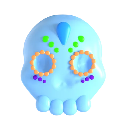 Mexican Skull  3D Icon