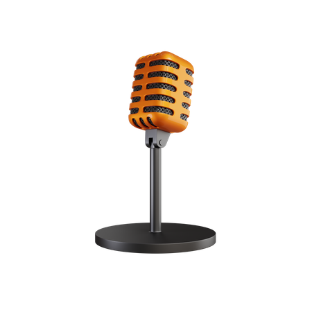 Mic Stand  3D Icon