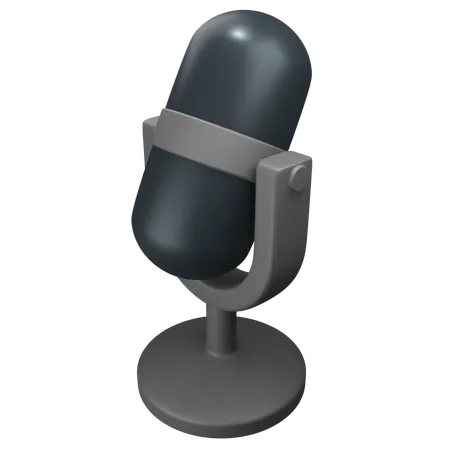 Microfone  3D Icon