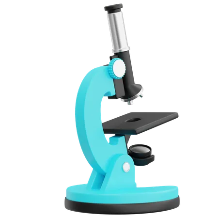 Microscope  3D Illustration