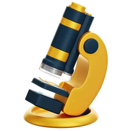 Microscope  3D Icon