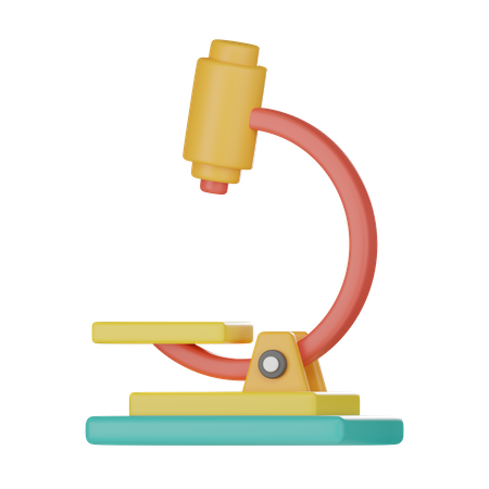 Microscope  3D Icon