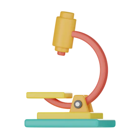 Microscope  3D Icon