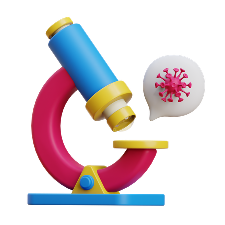 Microscope  3D Icon