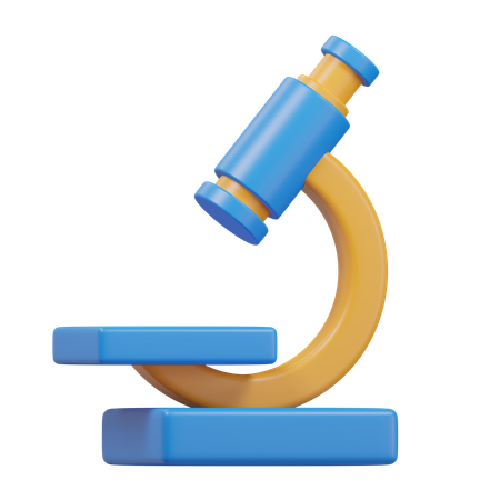 Microscope  3D Icon