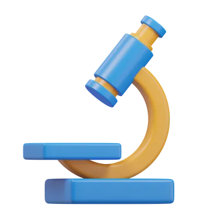 Microscope  3D Icon