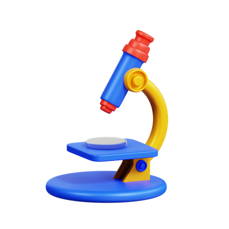 Microscope  3D Icon