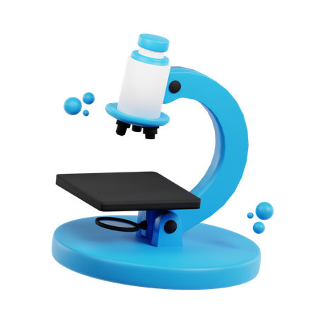 Microscope  3D Icon