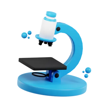 Microscope  3D Icon