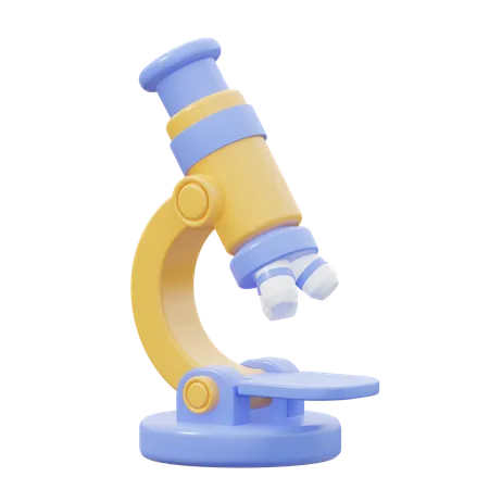 Microscope  3D Icon