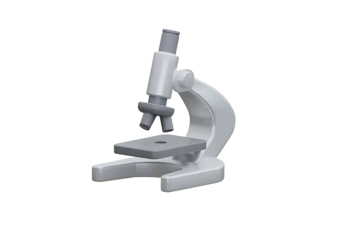 Microscope  3D Icon