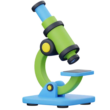 Microscope  3D Icon