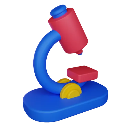 Microscope  3D Icon