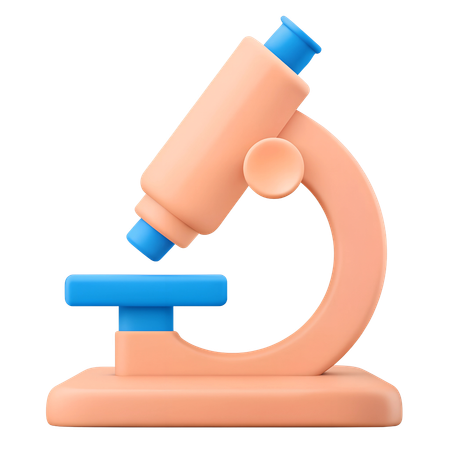 Microscope  3D Icon