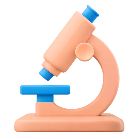 Microscope  3D Icon