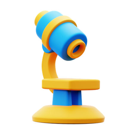 Microscope  3D Icon