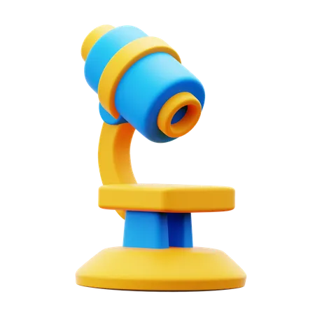 Microscope  3D Icon