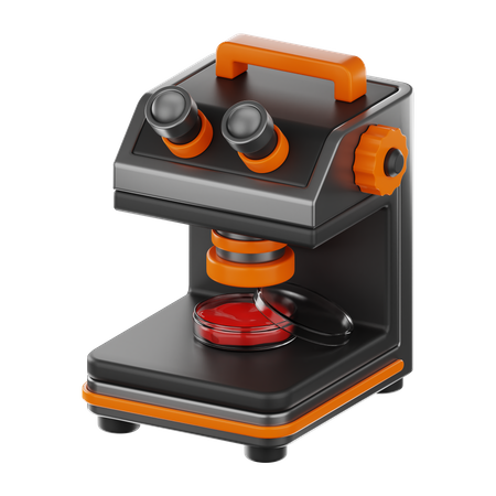 Microscope  3D Icon