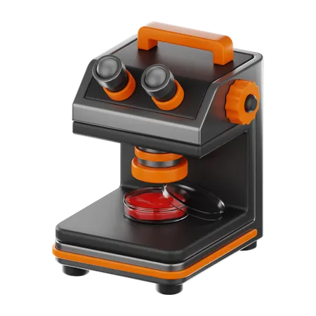 Microscope  3D Icon