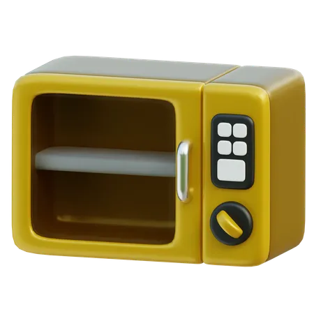 Microwave  3D Icon