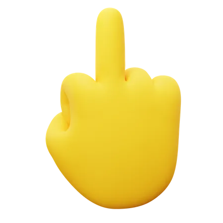 Middle Finger  3D Icon