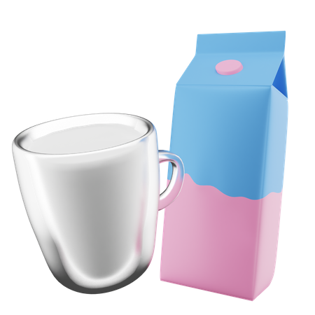 Milch  3D Icon