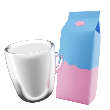 Milch  3D Icon