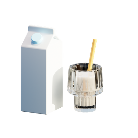 Milch  3D Icon