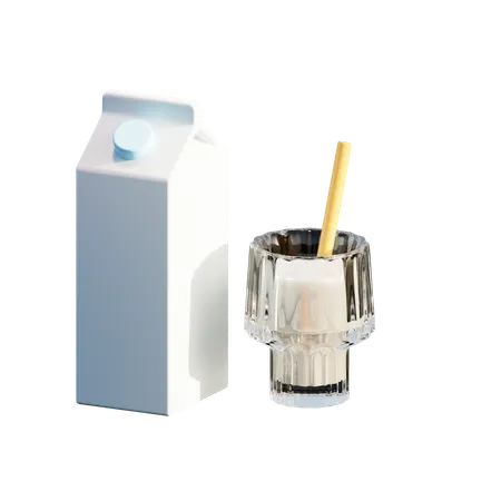 Milch  3D Icon