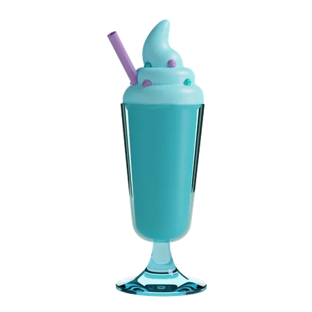 Milchshake  3D Illustration